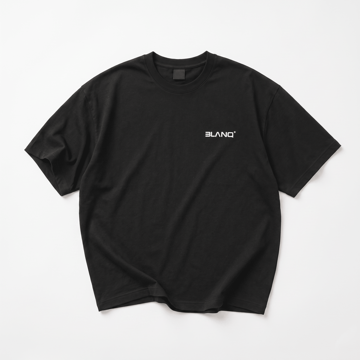 BLACK BASICS OVERSIZED HEAVYWEIGHT T-SHIRT - BLANQ²