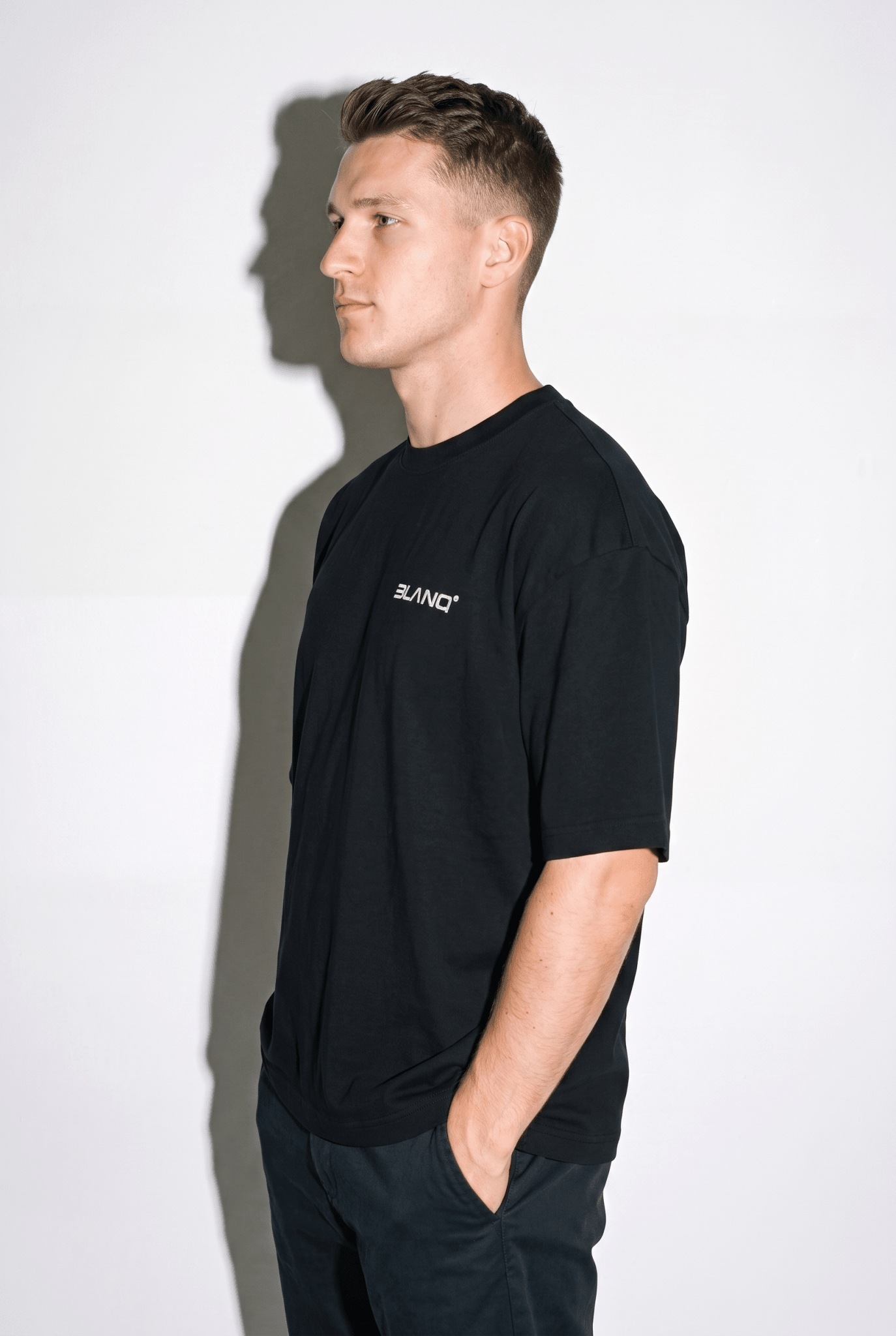 BLACK BASICS OVERSIZED HEAVYWEIGHT T-SHIRT - BLANQ²