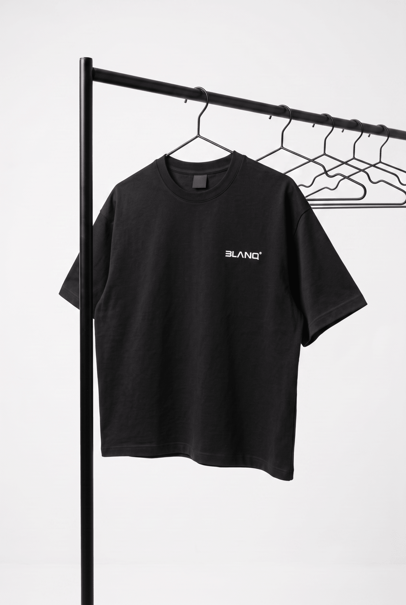 BLACK BASICS OVERSIZED HEAVYWEIGHT T-SHIRT - BLANQ²