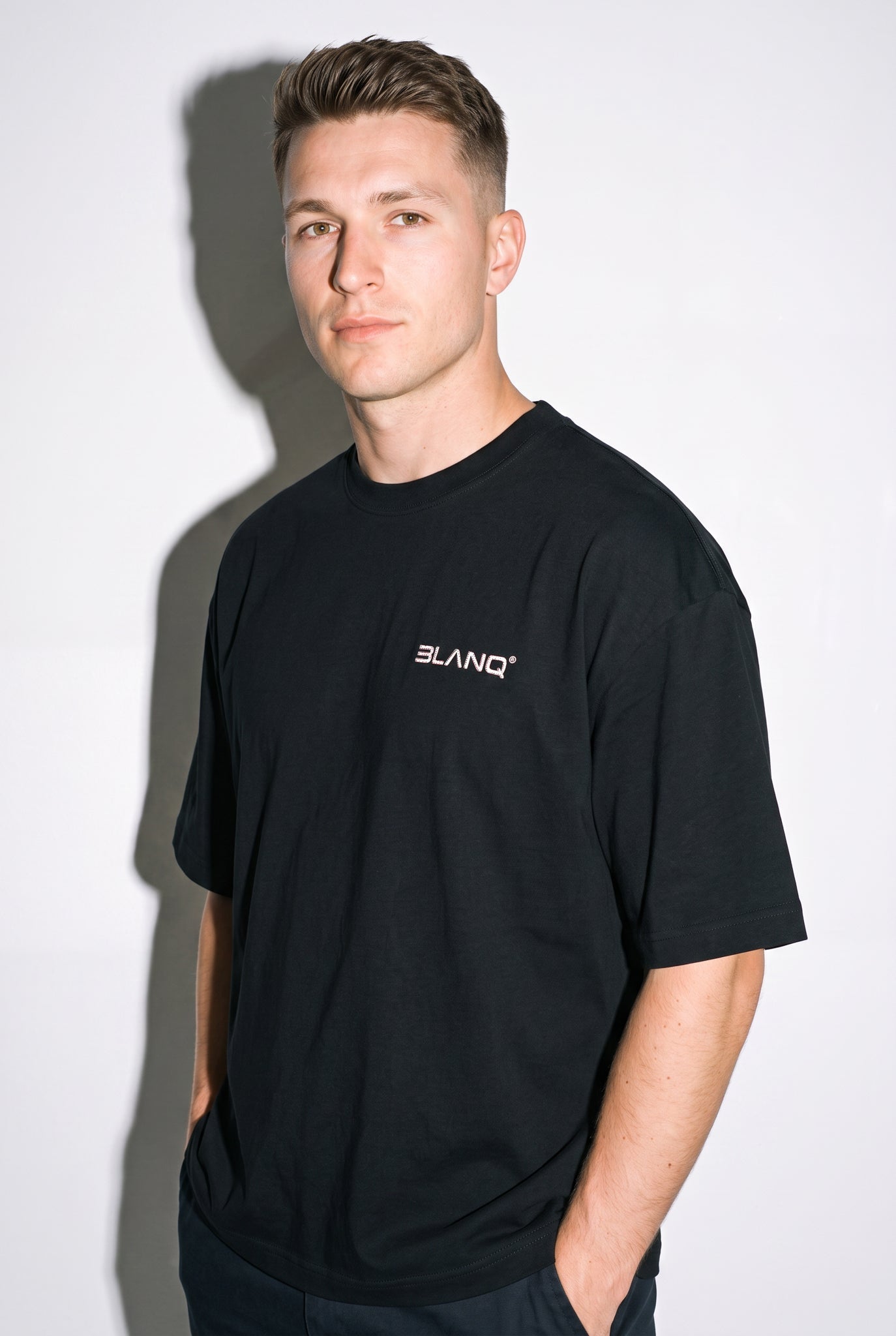 BLACK BASICS OVERSIZED HEAVYWEIGHT T-SHIRT - BLANQ²