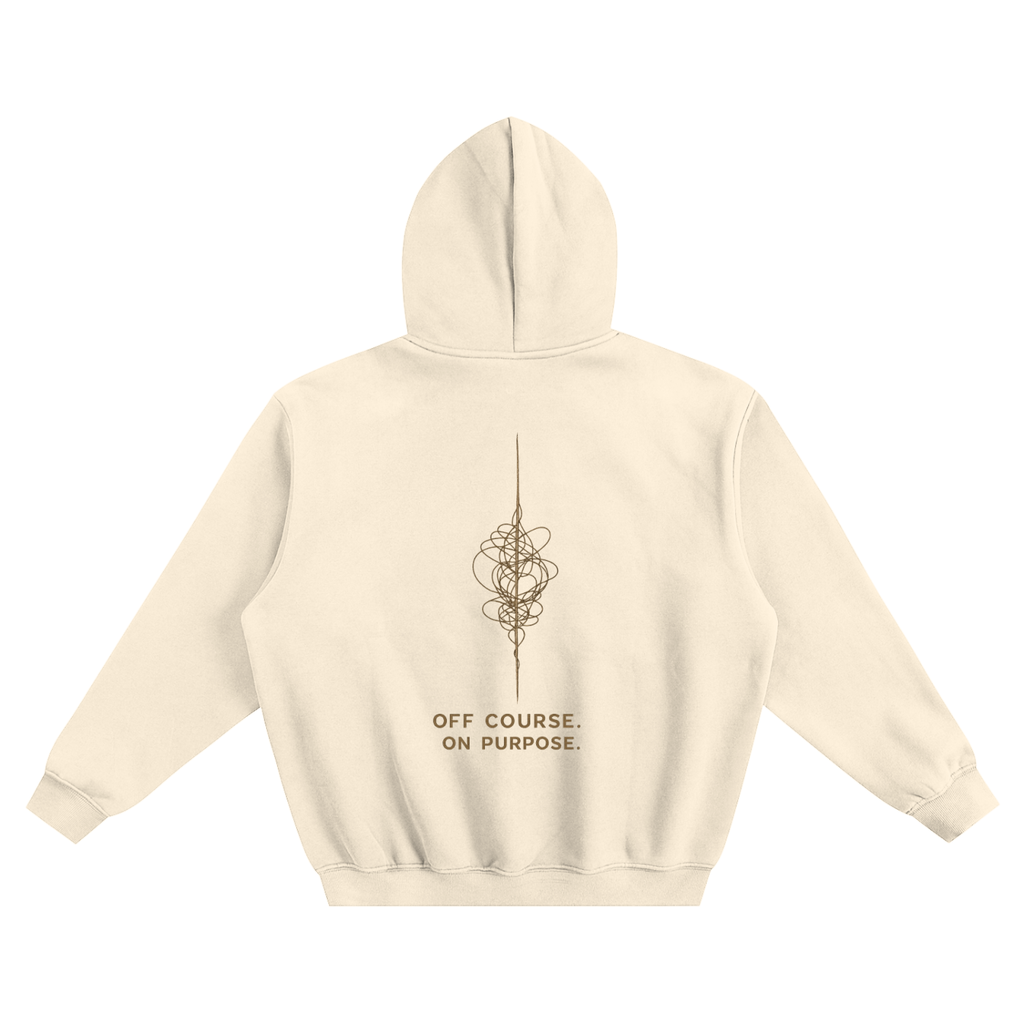Off Course, On Purpose Oversized Fleeced Hoodie