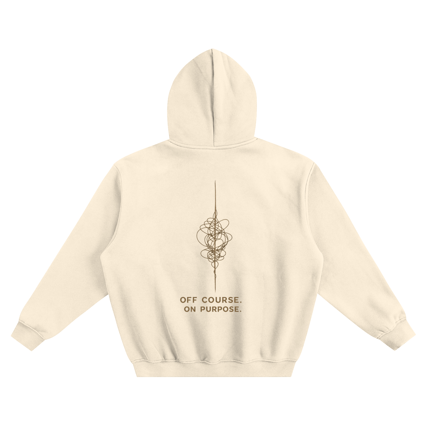Off Course, On Purpose Oversized Fleeced Hoodie