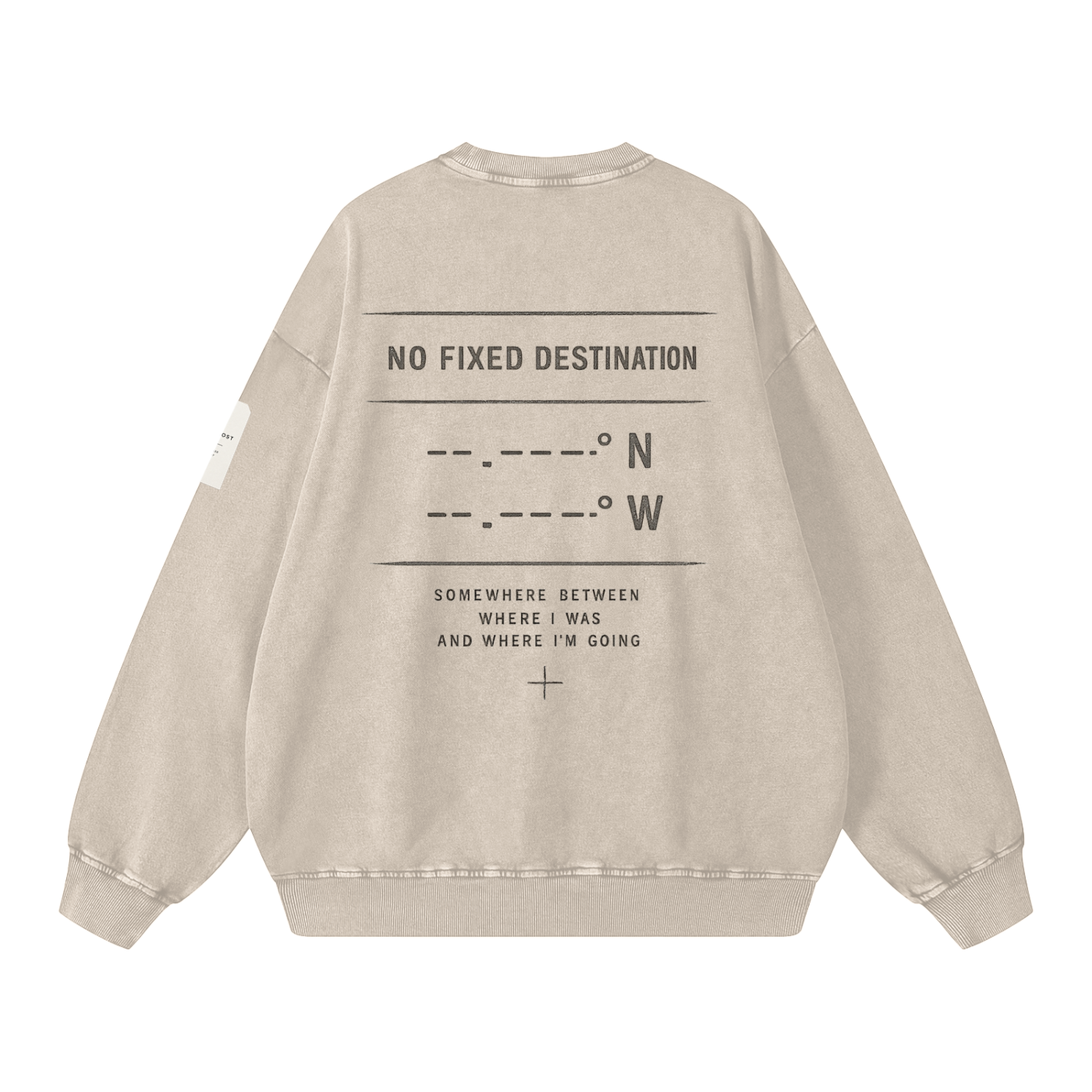 KIND OF LOST SNOW WASH OVERSIZED SWEATSHIRT