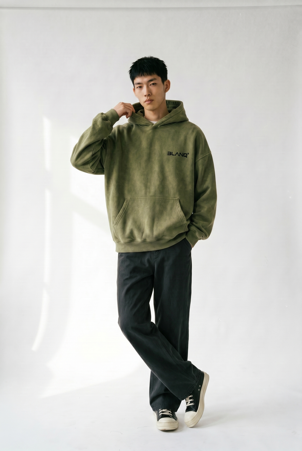 CUBED GREEN HOODIE