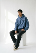 S1:E1 WASHED BLUE BASICS HOODIE
