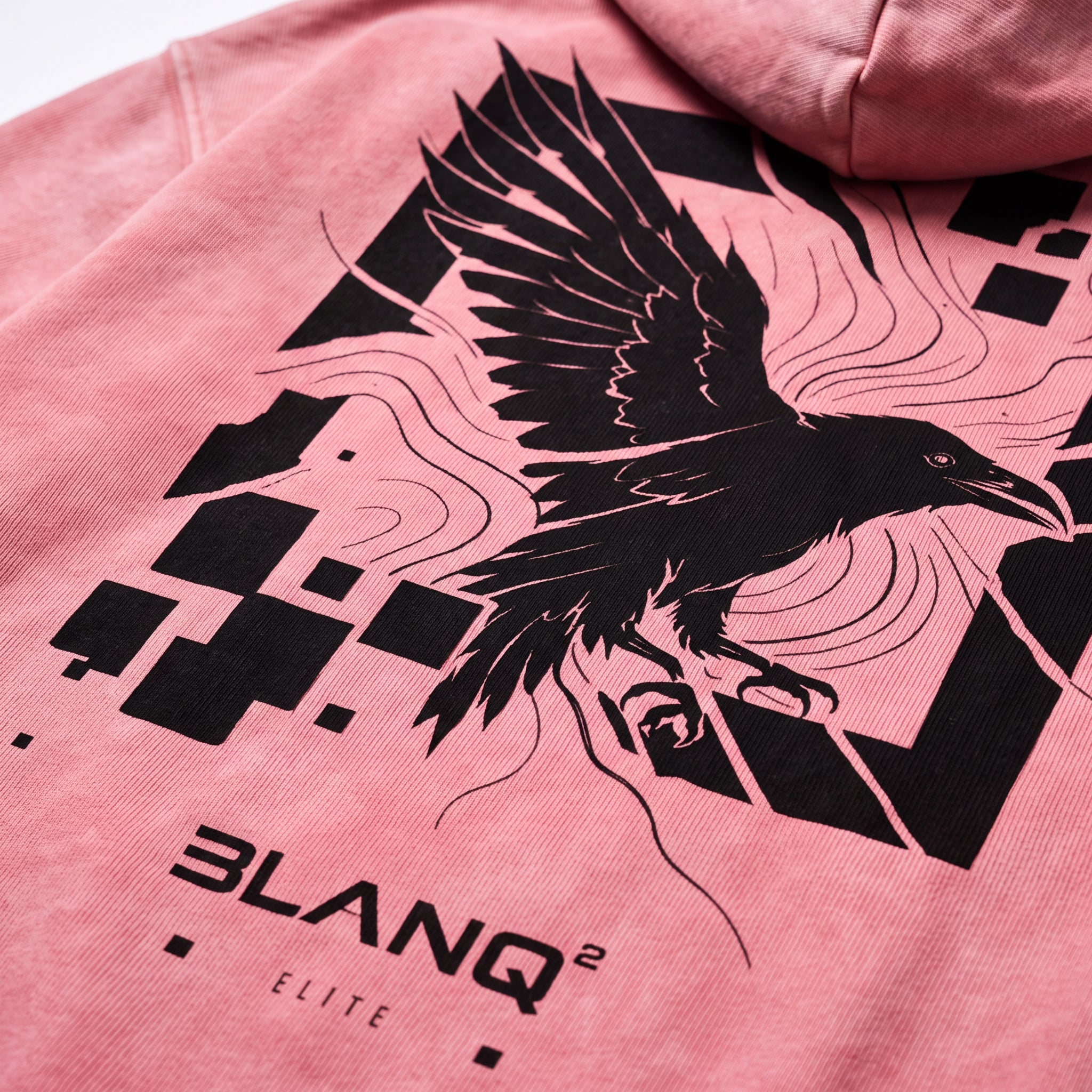CROW OVERSIZED HEAVYWEIGHT HOODIE - BLANQ²