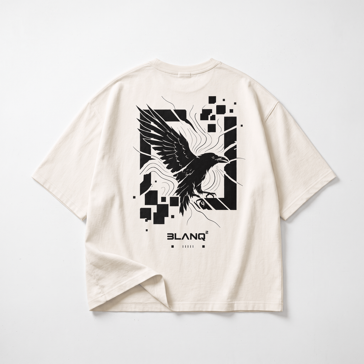 CROW OVERSIZED HEAVYWEIGHT T-SHIRT - BLANQ²