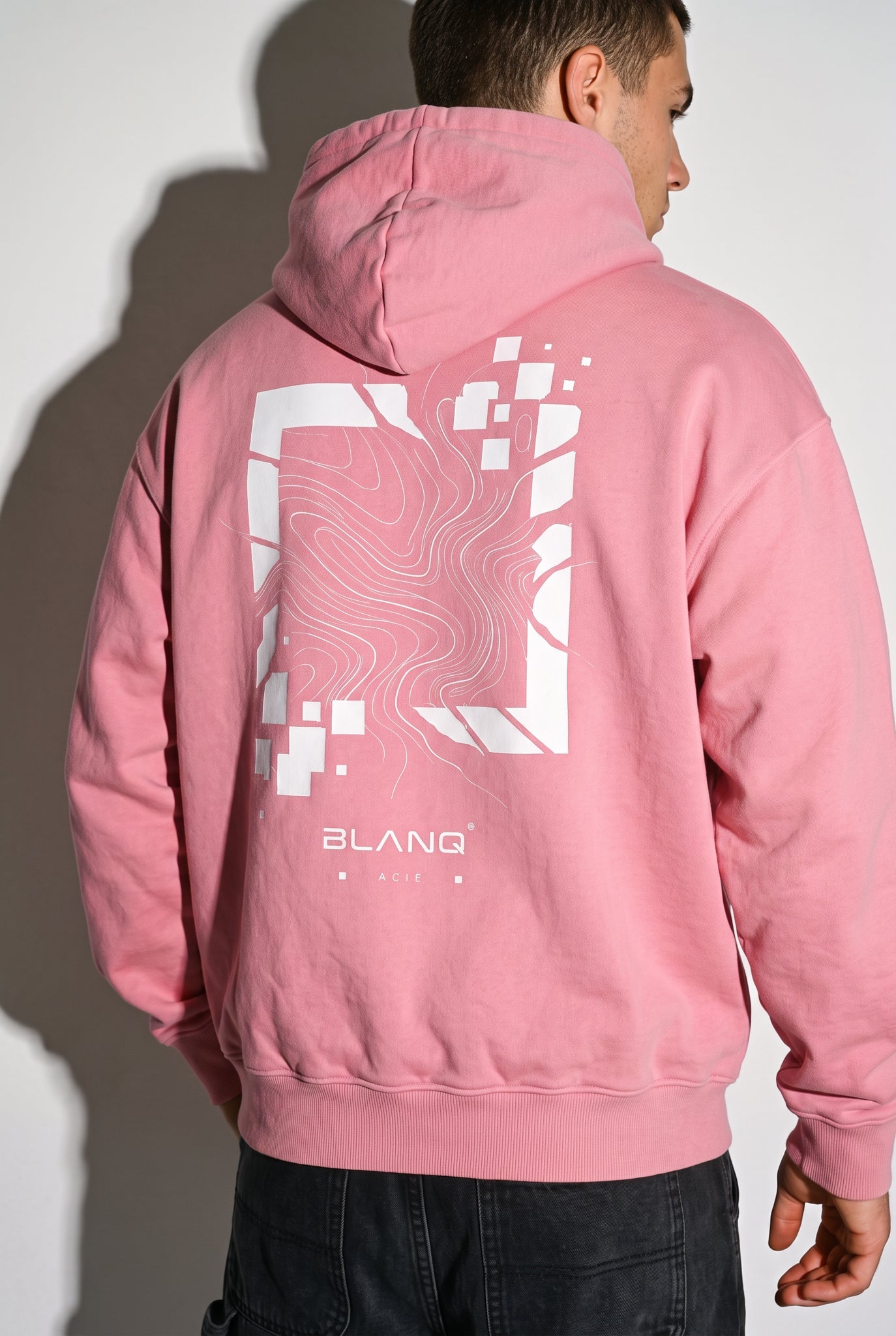 CUBED OVERSIZED HEAVYWEIGHT HOODIE - BLANQ²