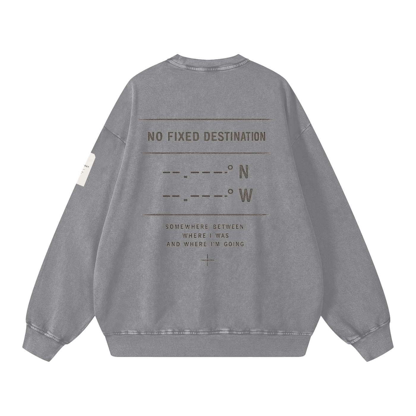 KIND OF LOST SNOW WASH OVERSIZED SWEATSHIRT