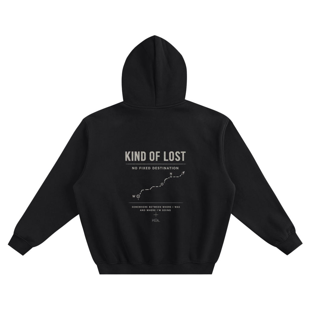 No Fixed Destination Oversized Fleeced Hoodie