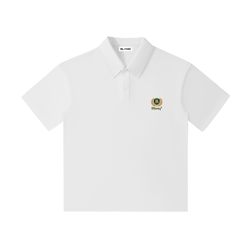 Drop Shoulder Short-Sleeve Polo