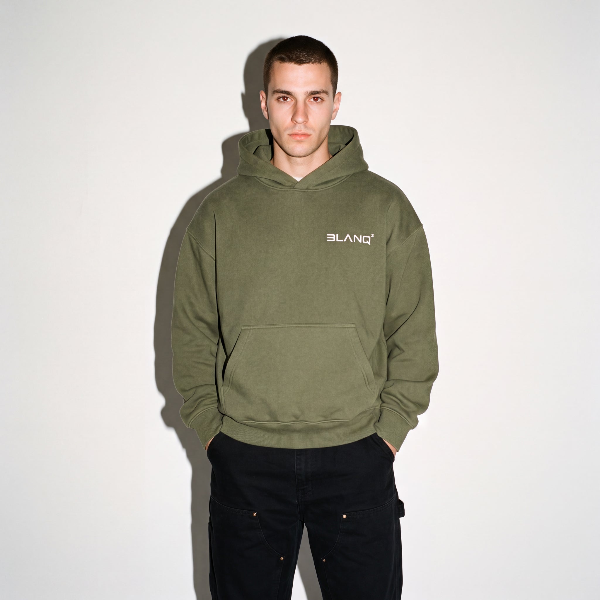 GREEN BASICS OVERSIZED HEAVYWEIGHT HOODIE