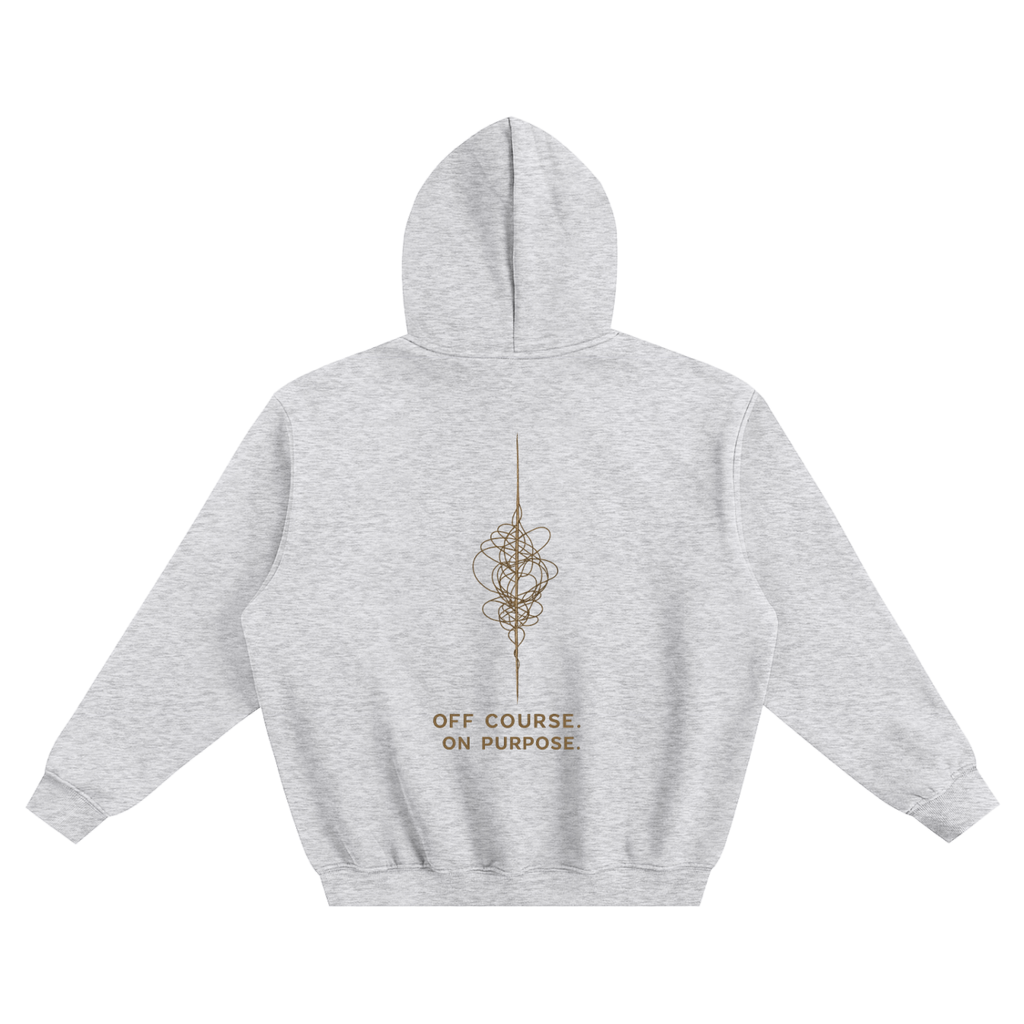 Off Course, On Purpose Oversized Fleeced Hoodie