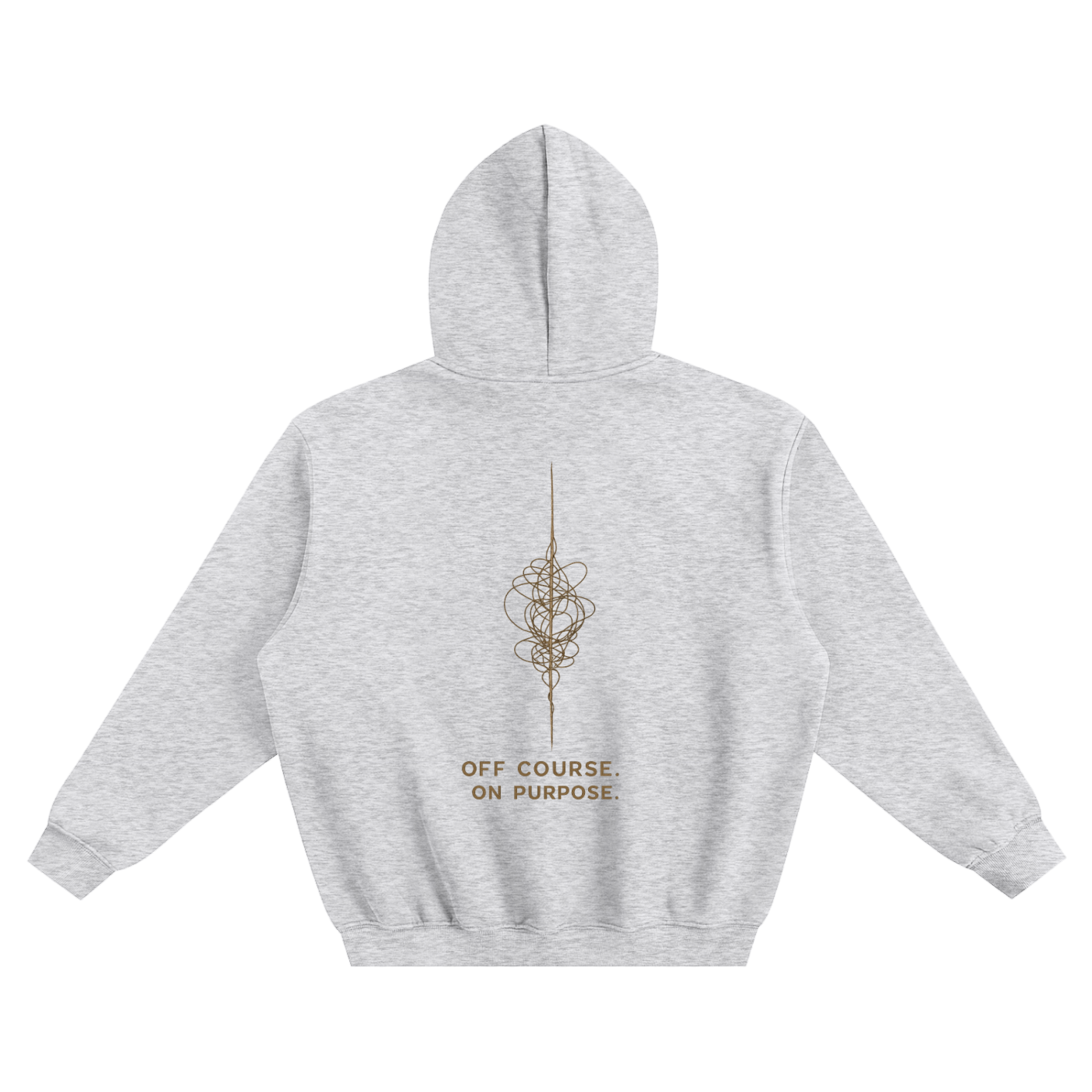 Off Course, On Purpose Oversized Fleeced Hoodie