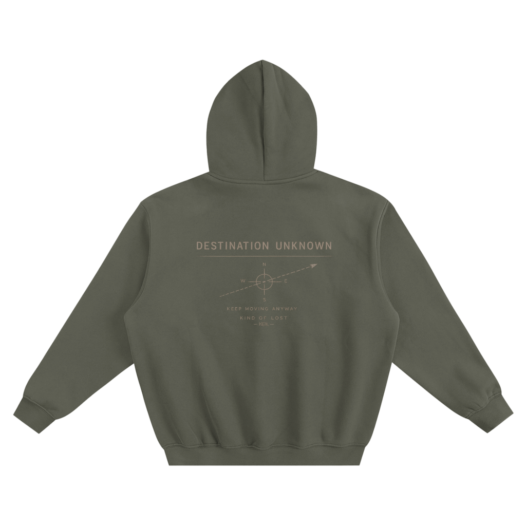 Destination Unknown Fleeced Boxy Hoodie