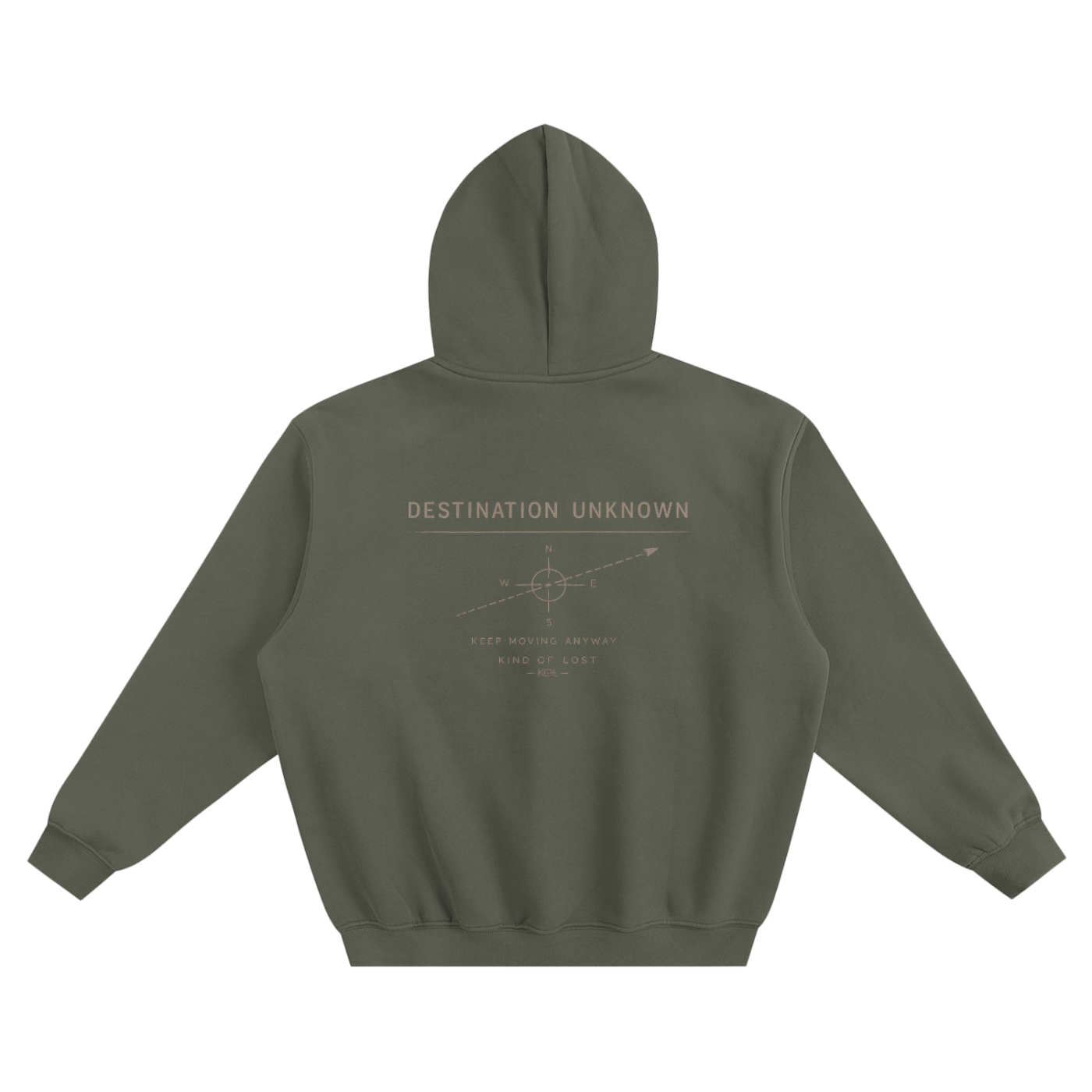 Destination Unknown Fleeced Boxy Hoodie
