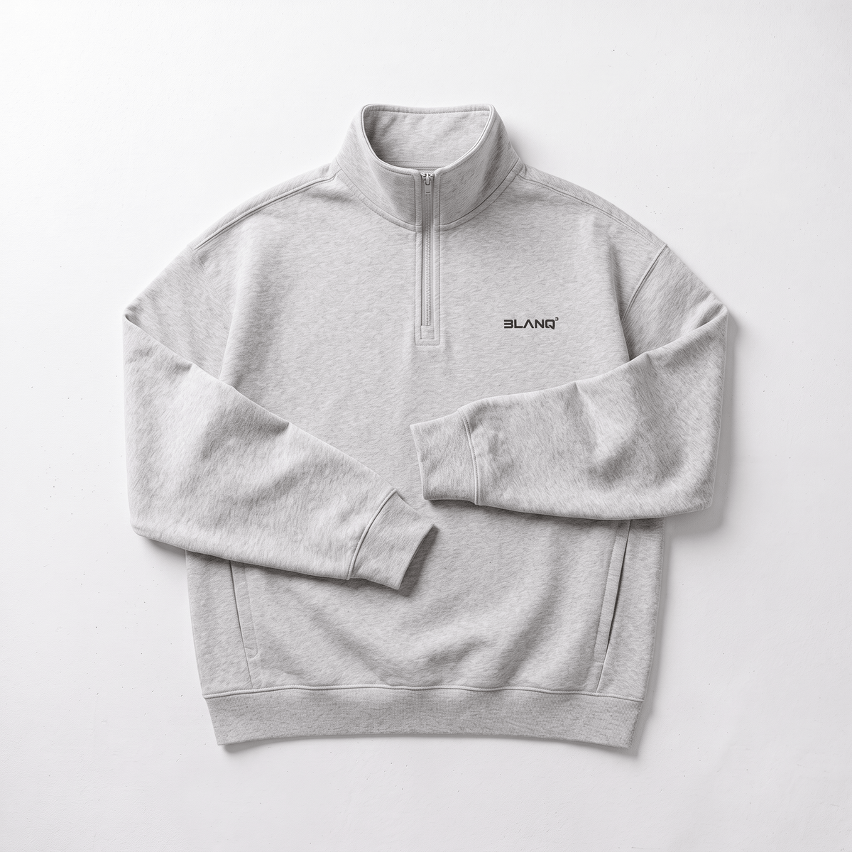 Essentials Quarter-Zip Drop Shoulder Sweatshirt - BLANQ²