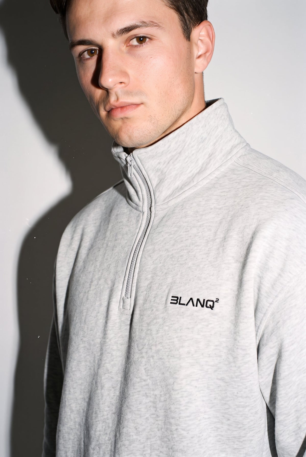 Essentials Quarter-Zip Drop Shoulder Sweatshirt - BLANQ²
