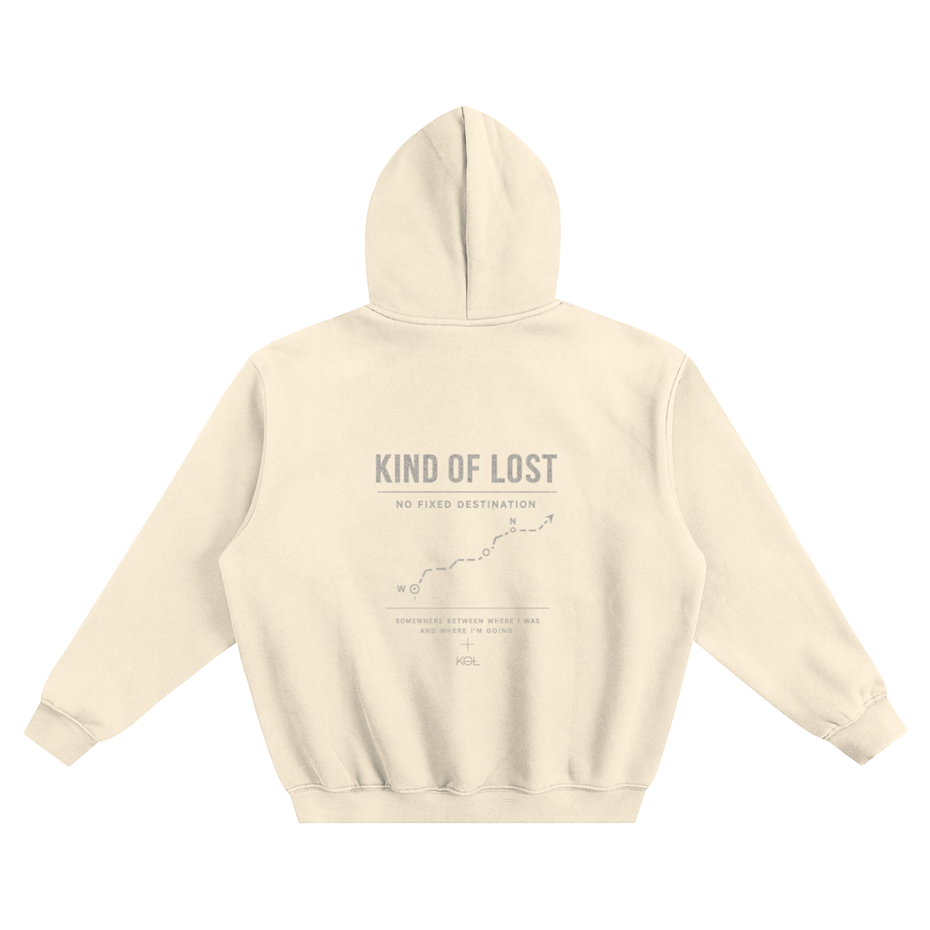 No Fixed Destination Oversized Fleeced Hoodie