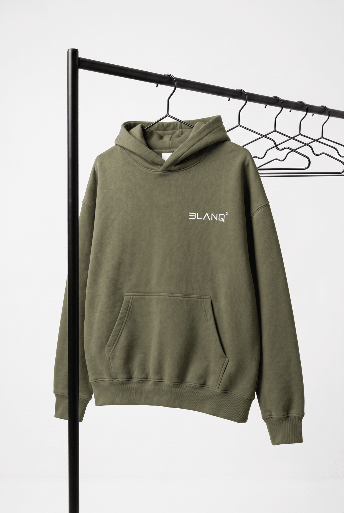 GREEN BASICS OVERSIZED HEAVYWEIGHT HOODIE - BLANQ²