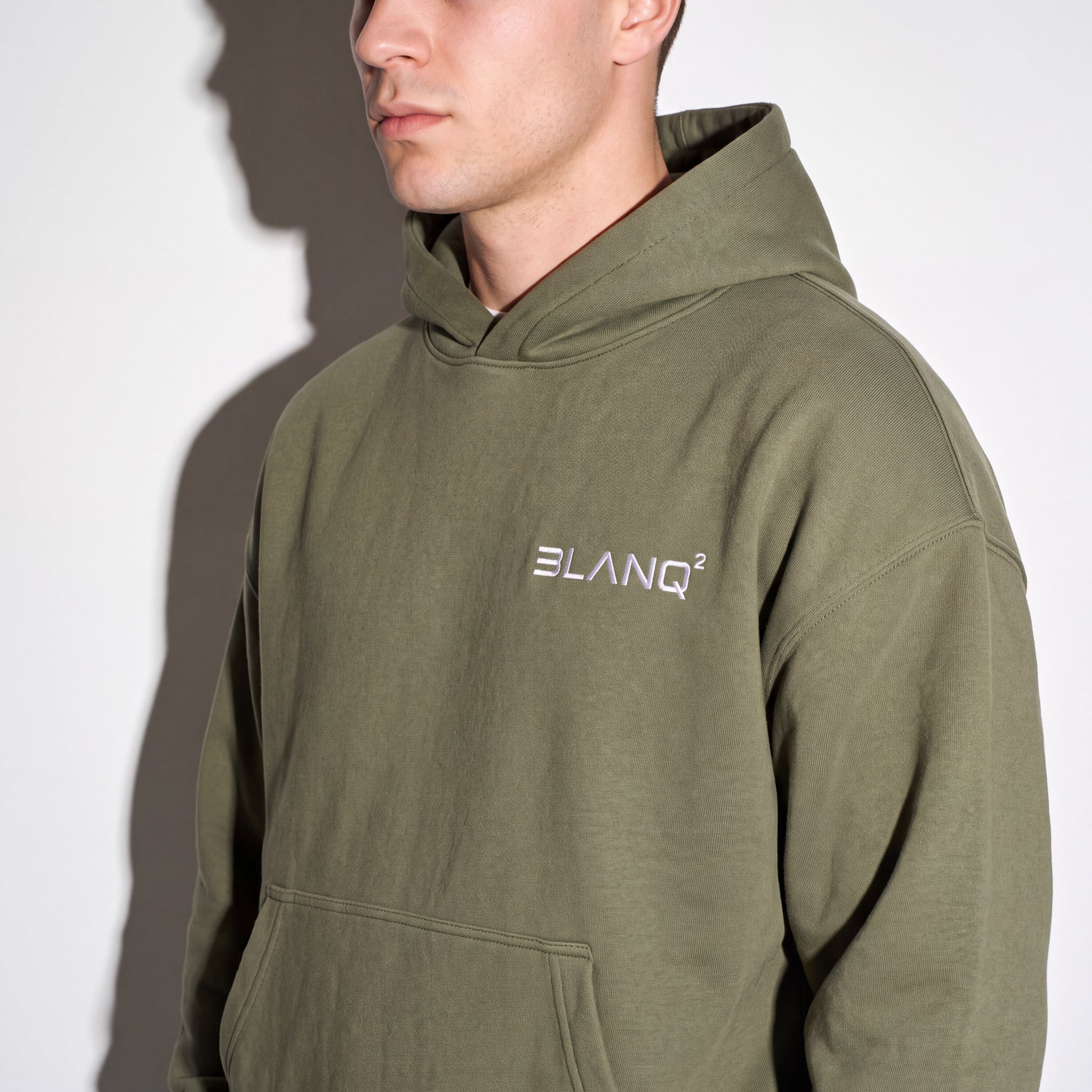 GREEN BASICS OVERSIZED HEAVYWEIGHT HOODIE - BLANQ²