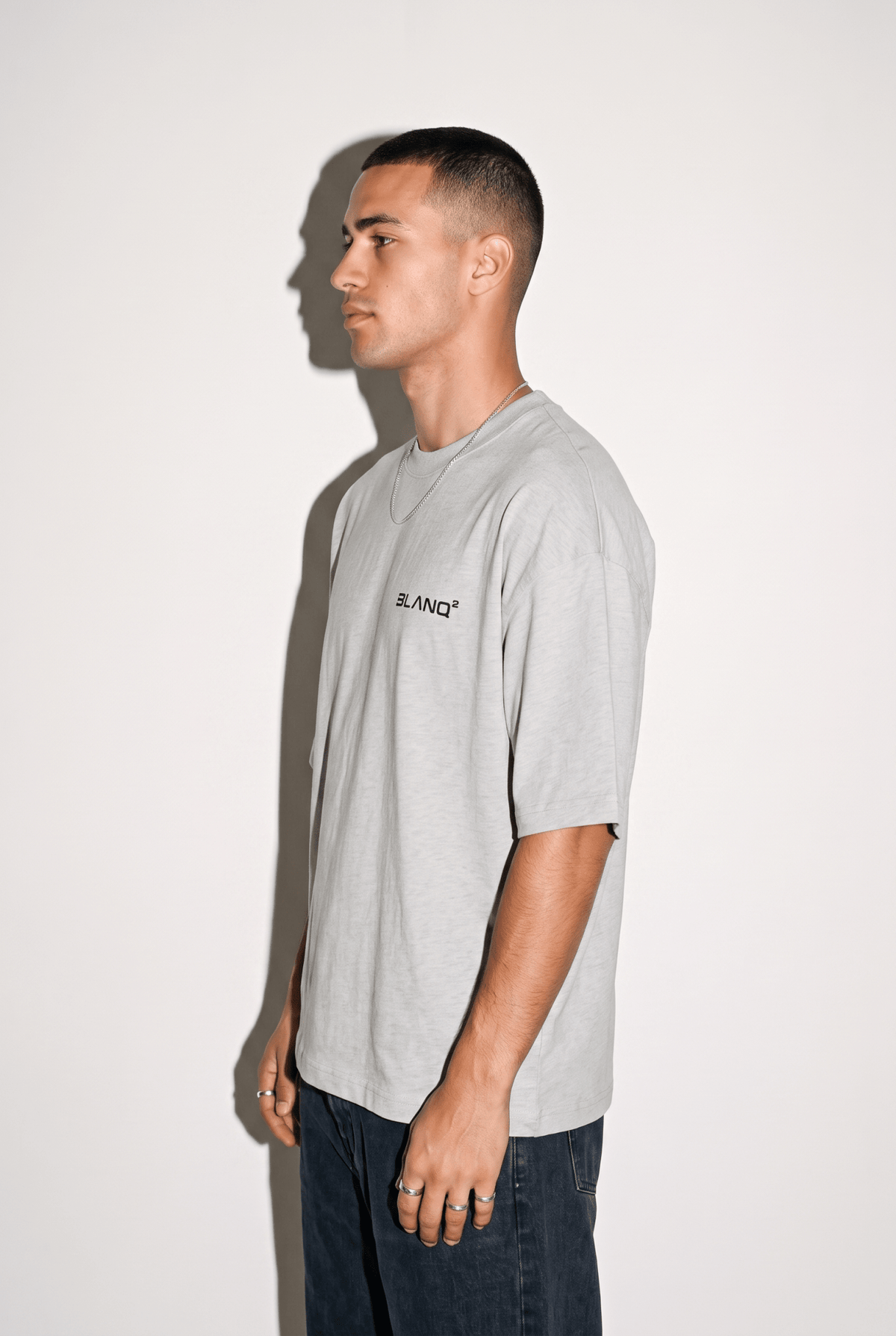 GREY BASICS OVERSIZED HEAVYWEIGHT T-SHIRT - BLANQ²