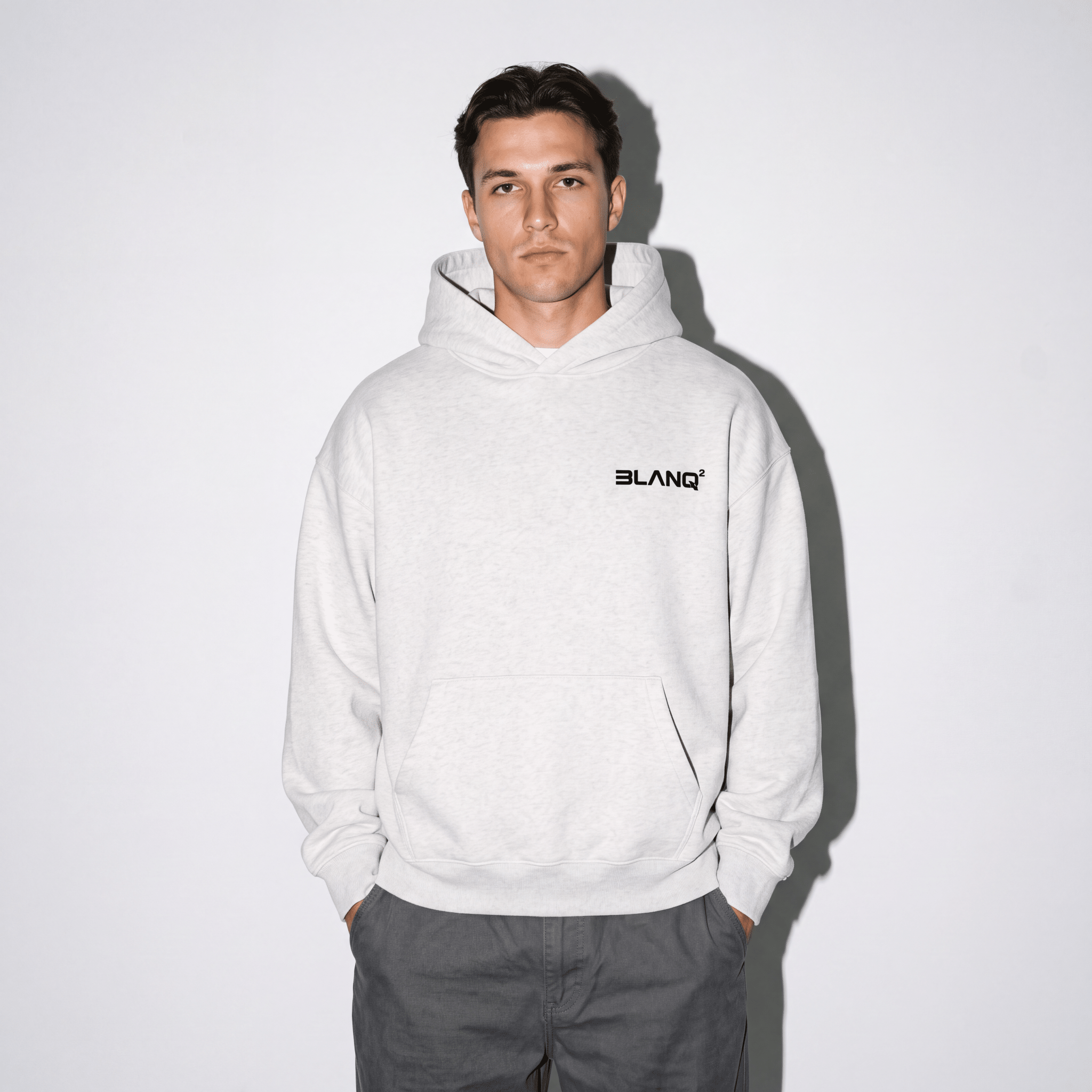HEATHER BASICS OVERSIZED HEAVYWEIGHT HOODIE - BLANQ²