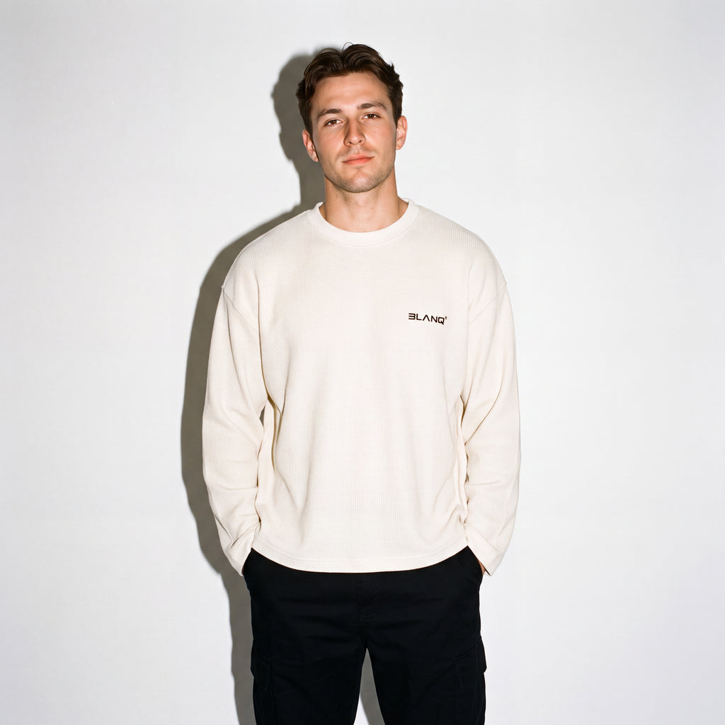 Essentials Waffle Raw Edge T-Shirt