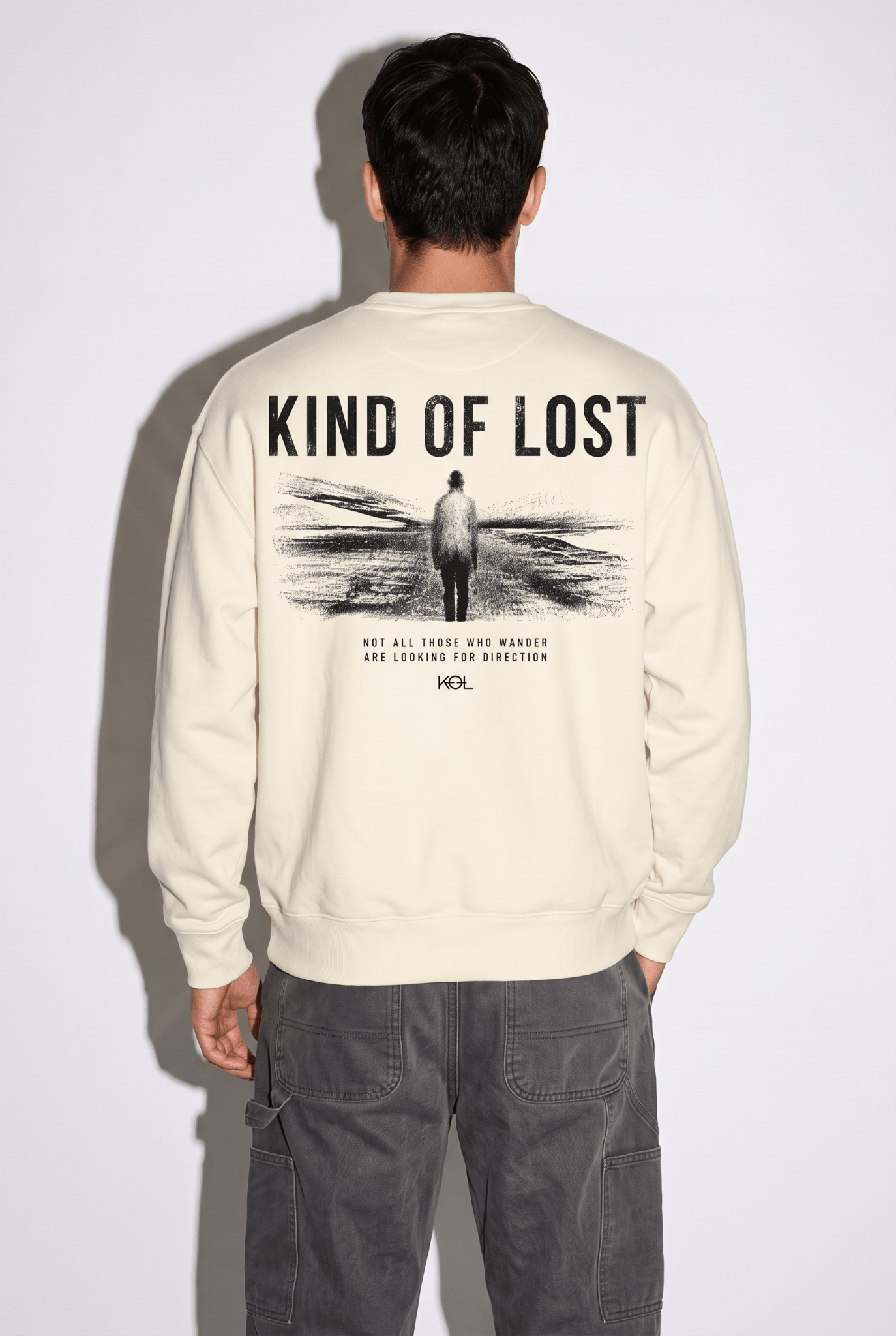 KIND OF LOST HEAVYWEIGHT CREWNECK SWEATSHIRT - BLANQ²