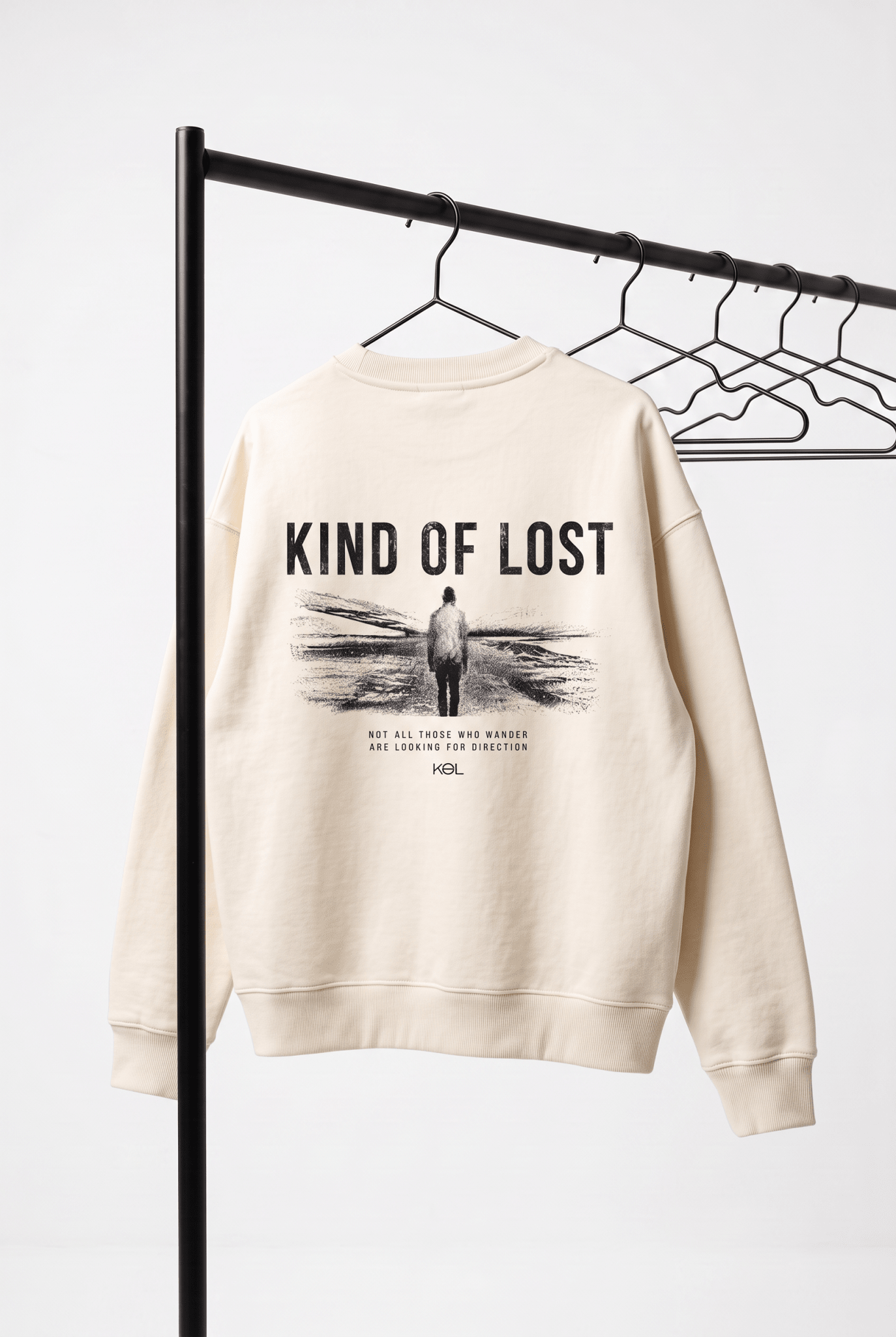 KIND OF LOST HEAVYWEIGHT CREWNECK SWEATSHIRT - BLANQ²