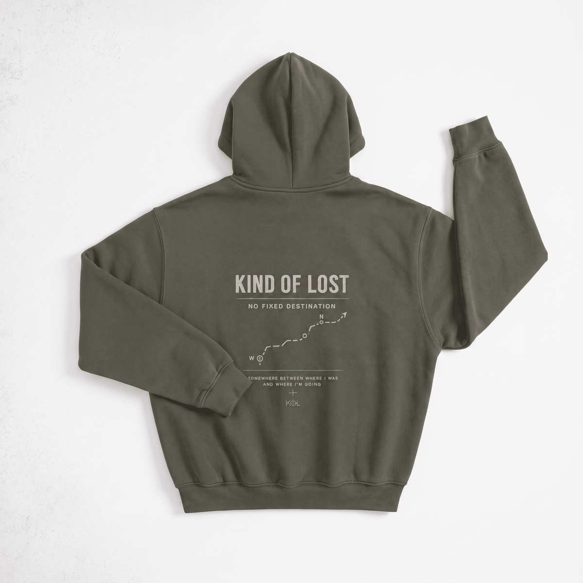 Kind Of Lost Oversized Fleeced Hoodie - BLANQ²