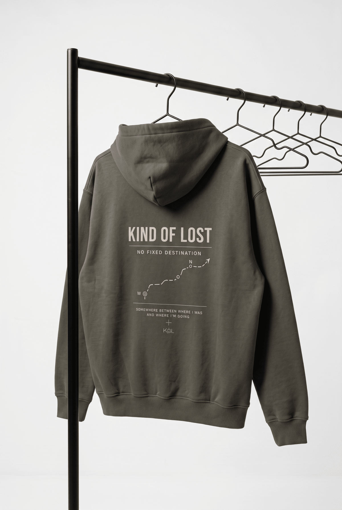Kind Of Lost Oversized Fleeced Hoodie - BLANQ²