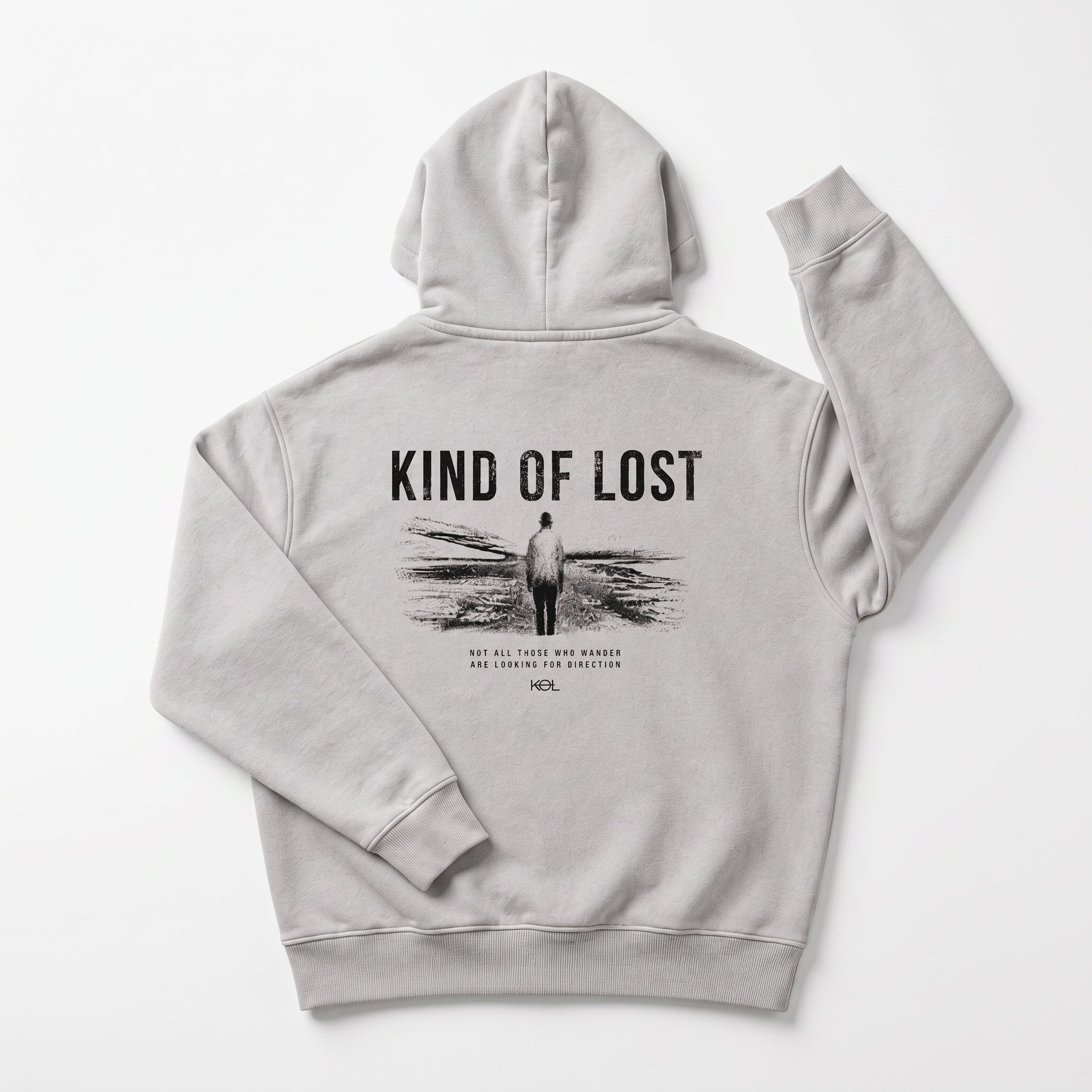 KIND OF LOST SNOW WASH OVERSIZED HOODIE - BLANQ²
