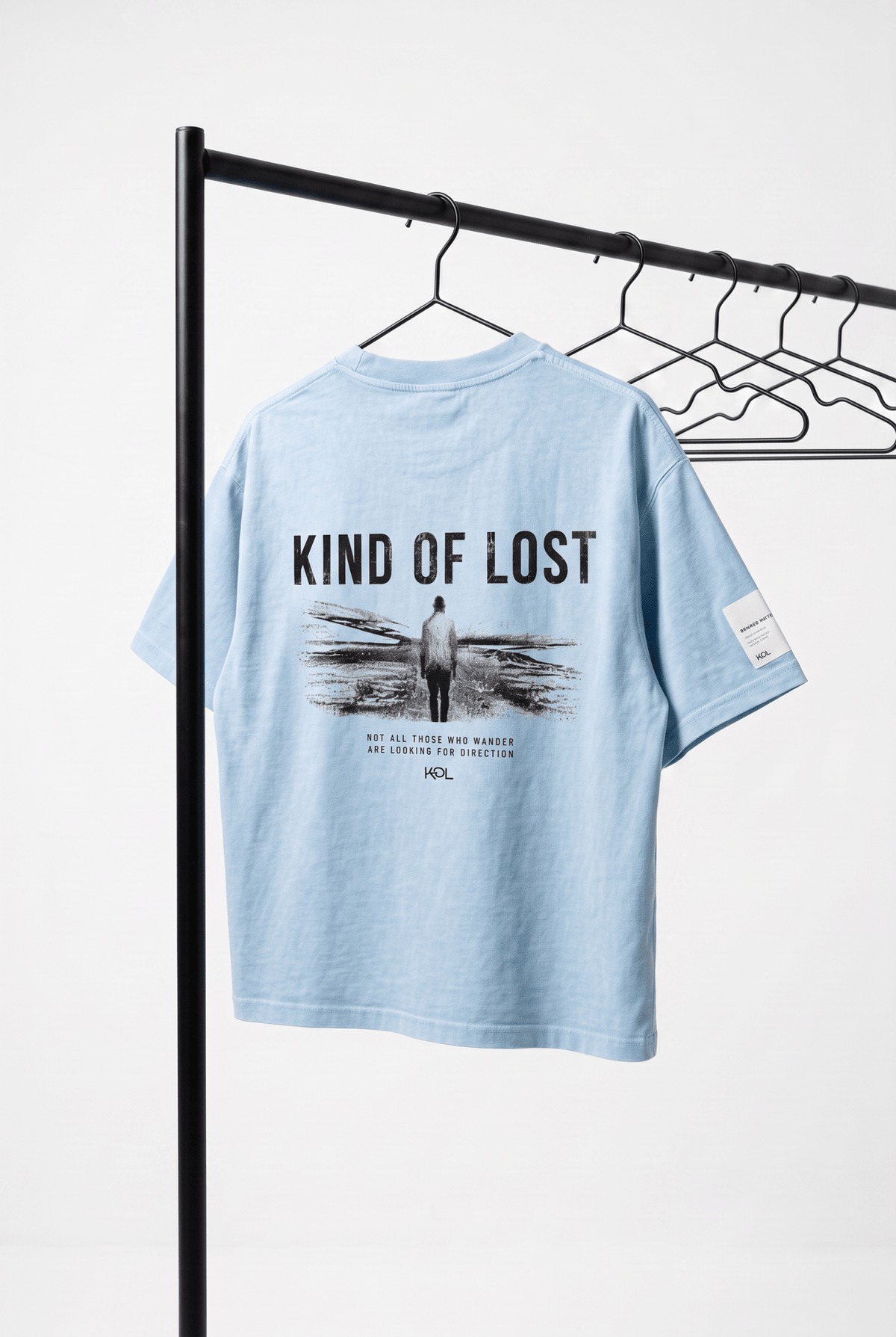KIND OF LOST SNOW WASH OVERSIZED T-SHIRT - BLANQ²