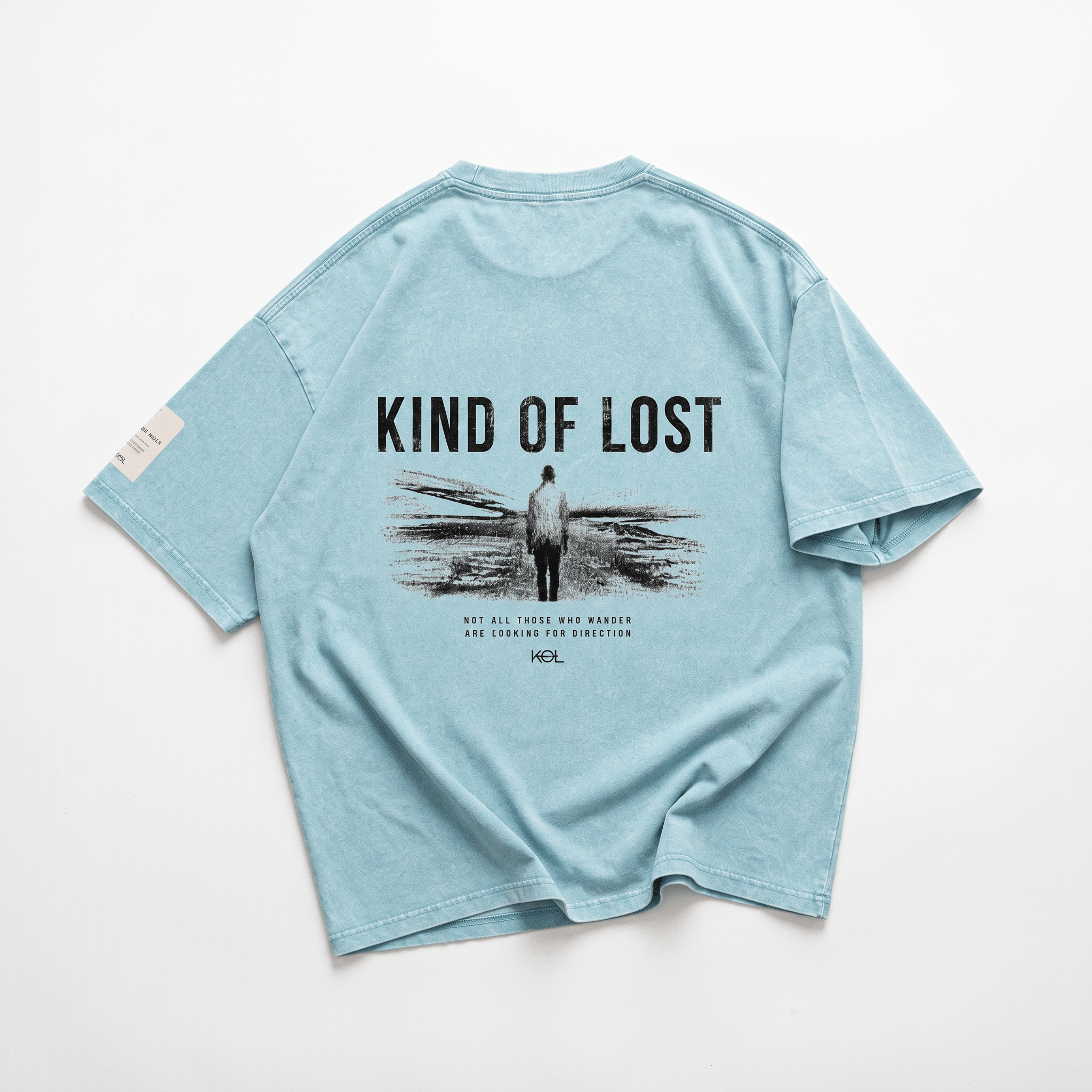 KIND OF LOST SNOW WASH OVERSIZED T-SHIRT - BLANQ²