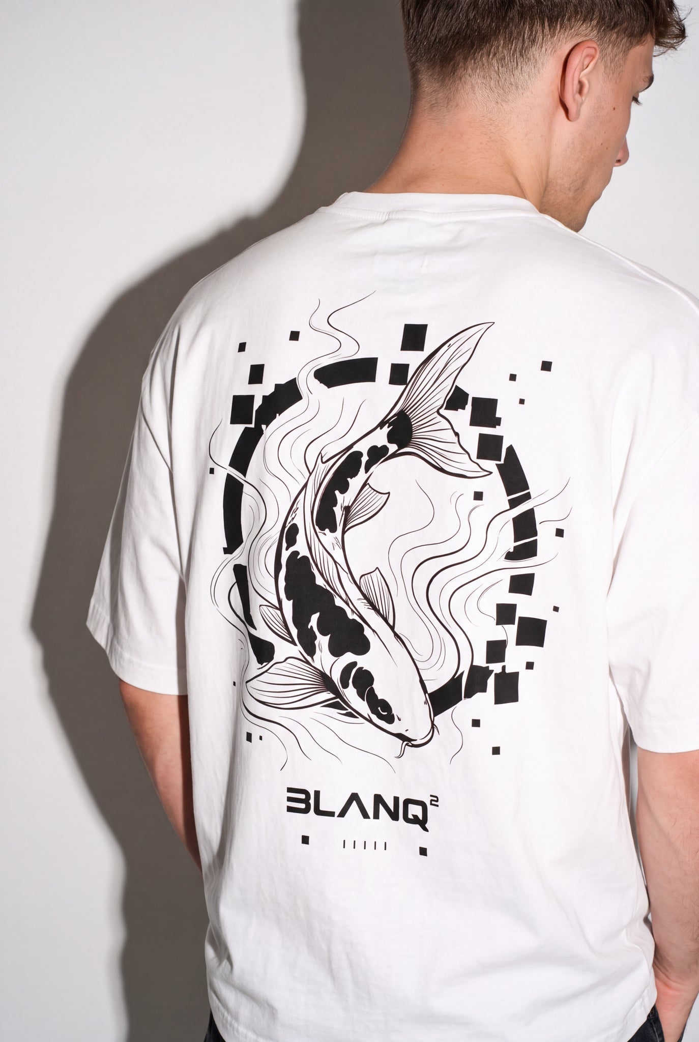 KOI WHITE OVERSIZED HEAVYWEIGHT T-SHIRT - BLANQ²