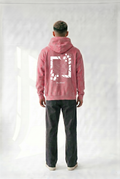 Cubed Washed Pink Hoodie