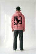 Crow Washed Pink Hoodie