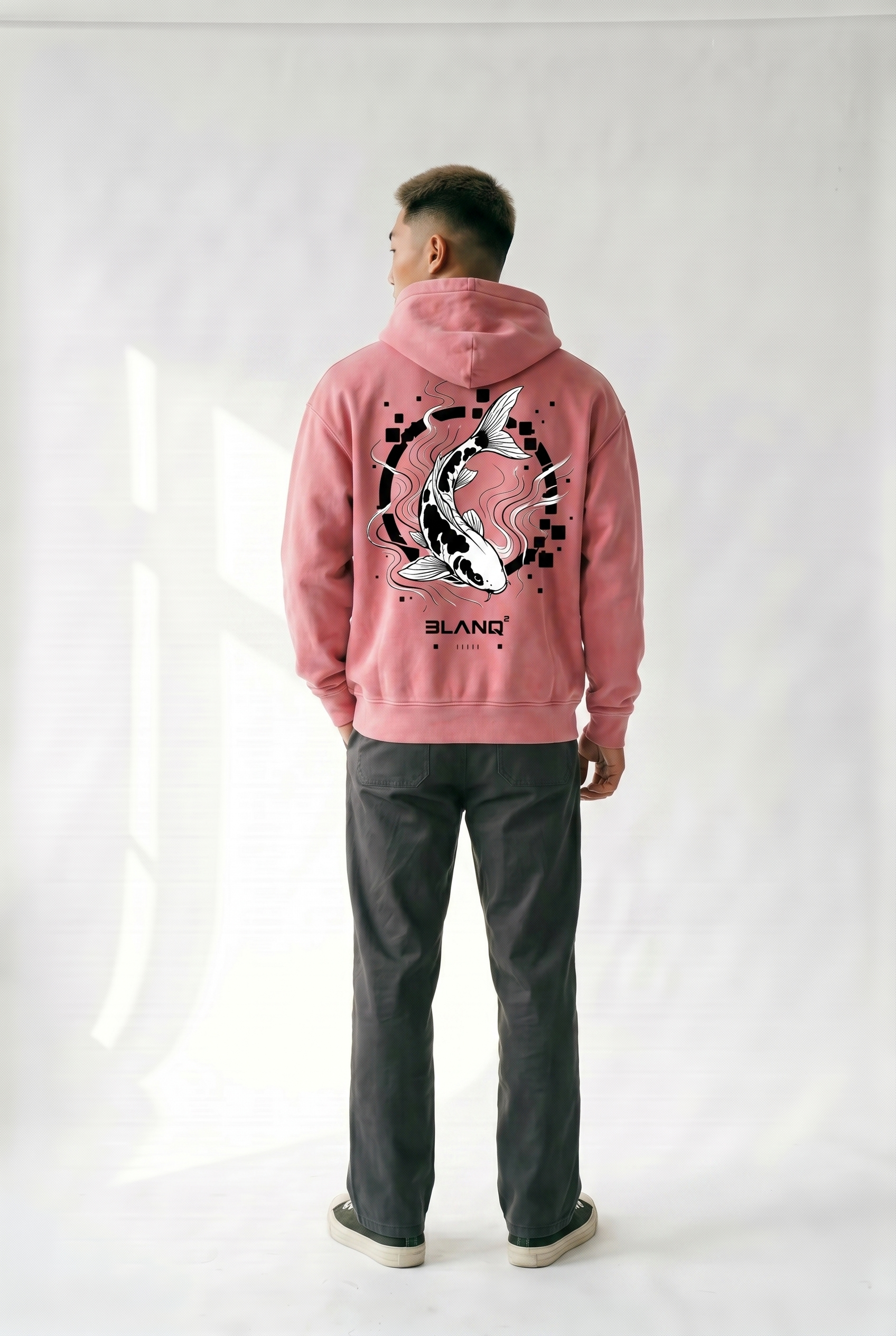 Koi Washed Pink Hoodie