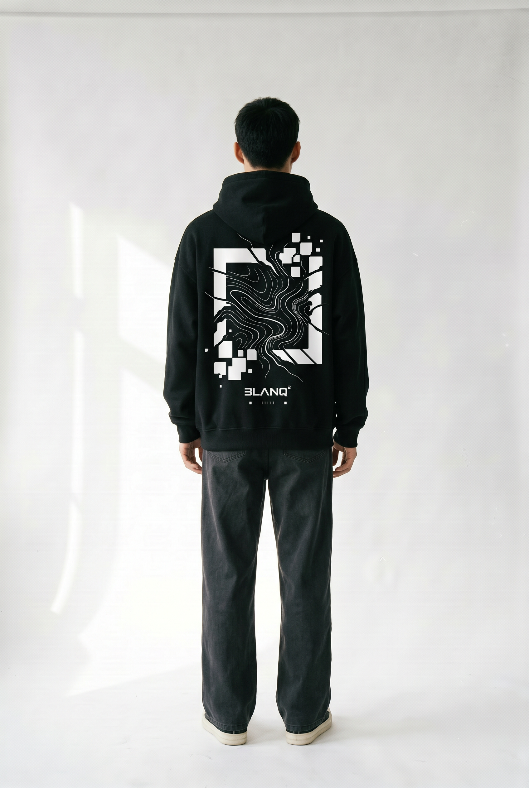 CUBED BLACK HOODIE