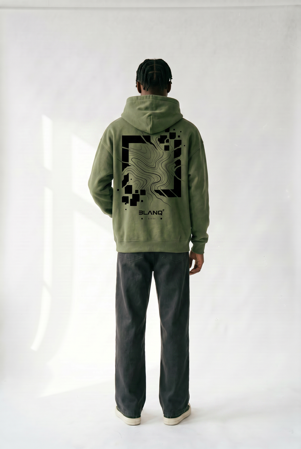 CUBED GREEN HOODIE