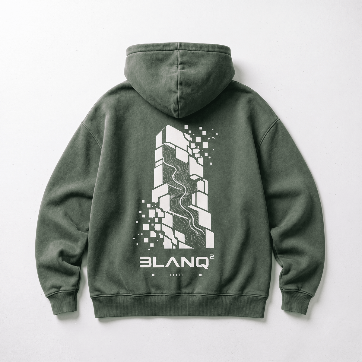 MONOLITH OVERSIZED HEAVYWEIGHT HOODIE - BLANQ²
