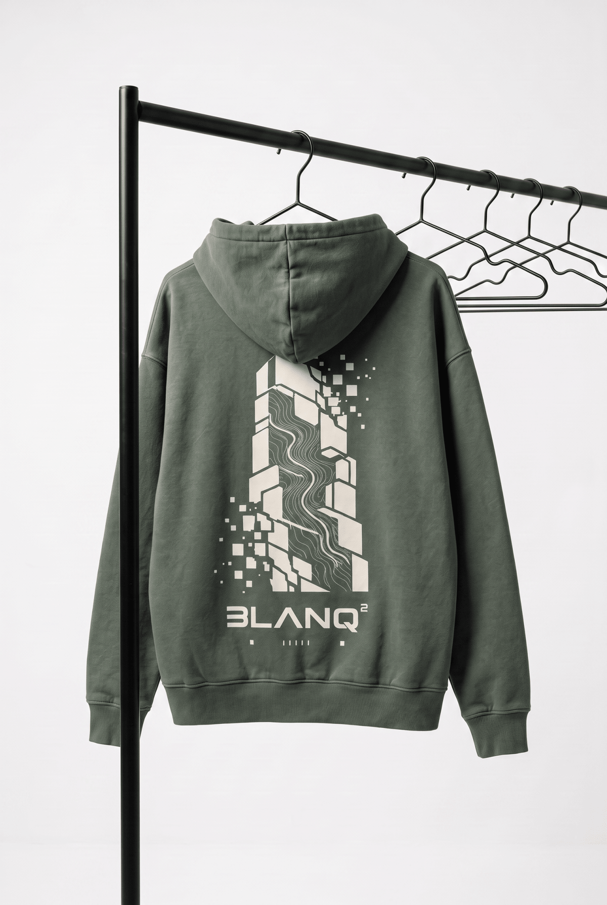 MONOLITH OVERSIZED HEAVYWEIGHT HOODIE - BLANQ²