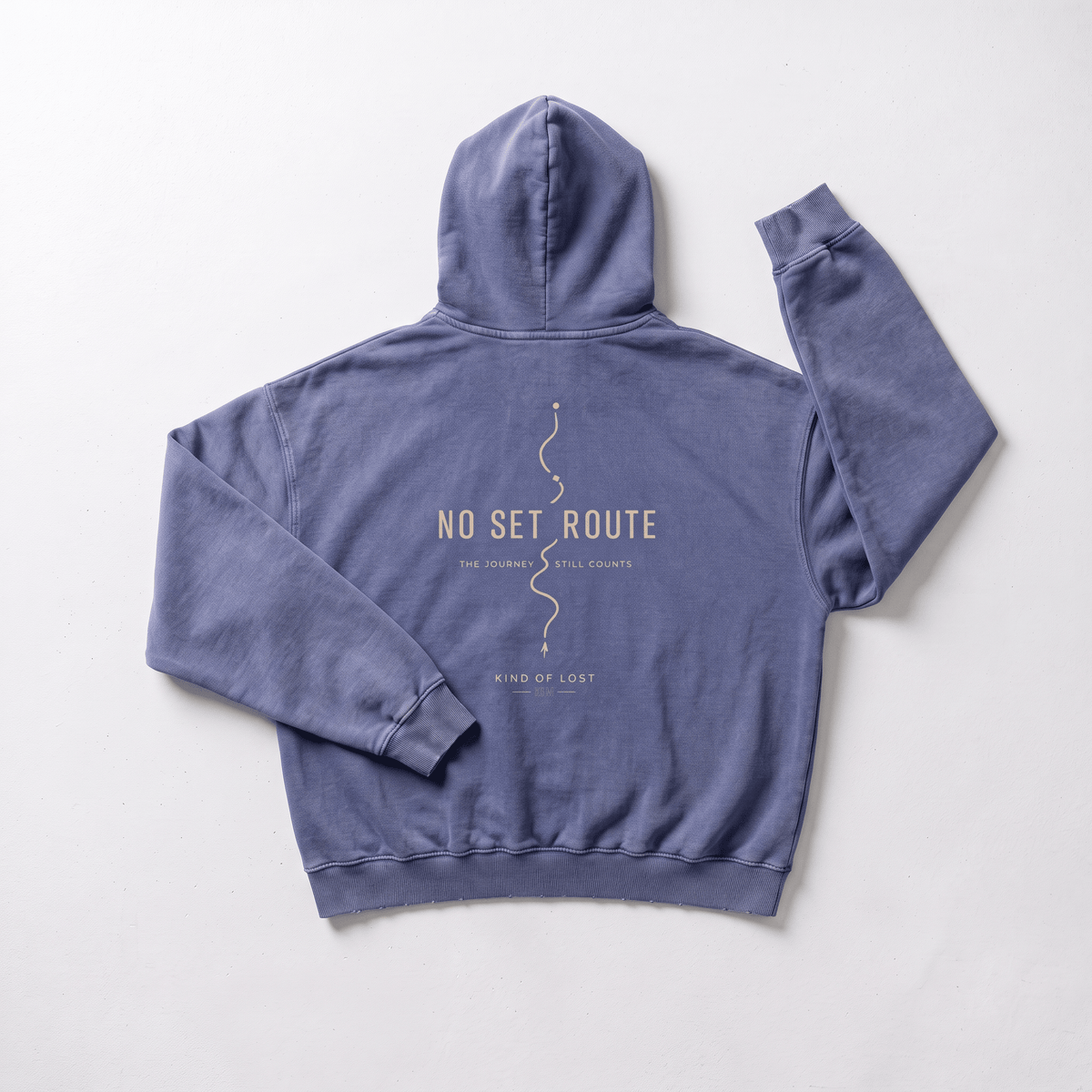 No Set Route Distressed Hoodie - BLANQ²