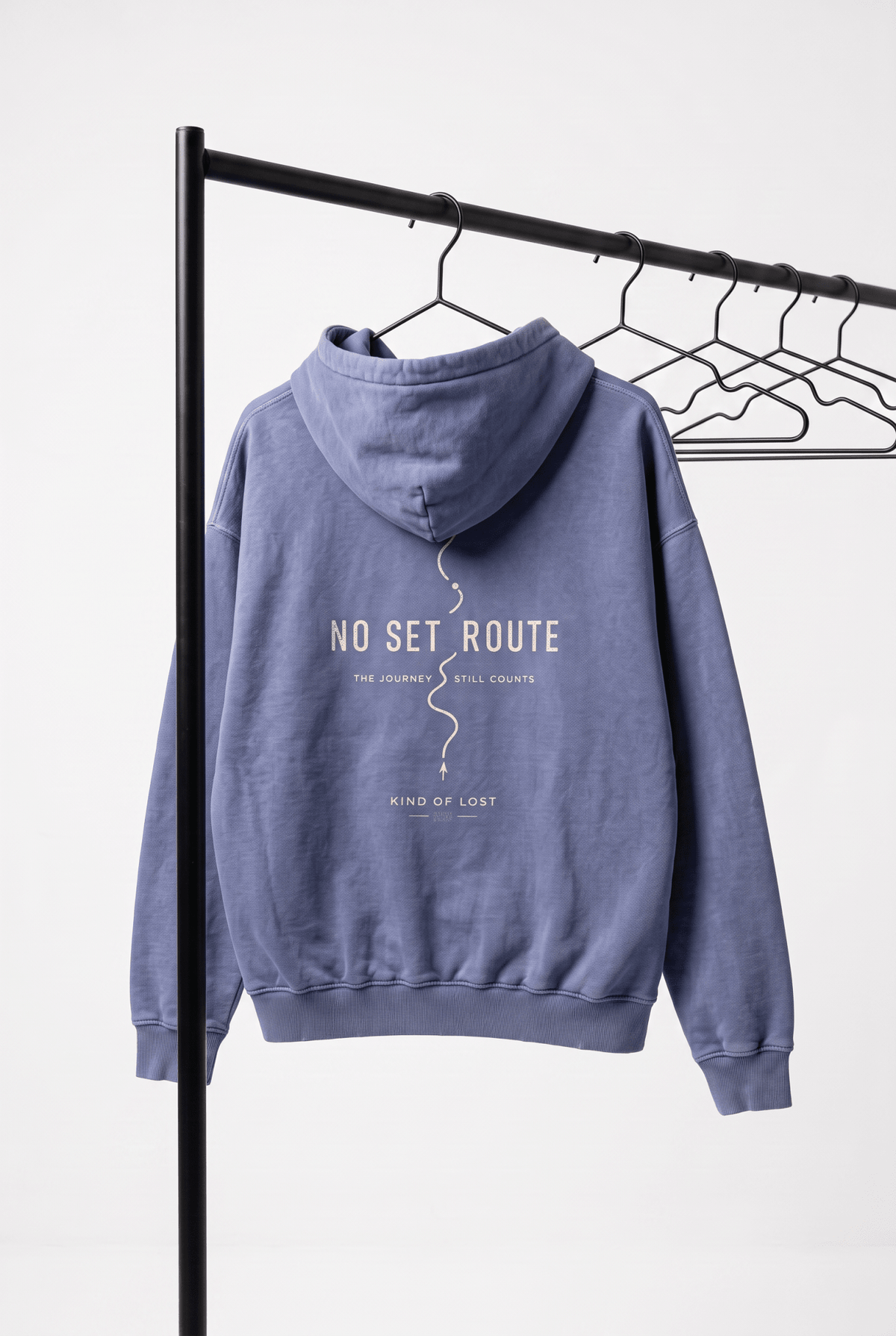 No Set Route Distressed Hoodie - BLANQ²