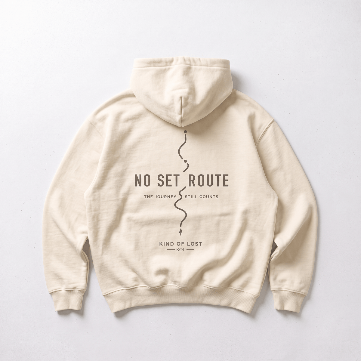 No Set Route Fleeced Boxy Hoodie - BLANQ²