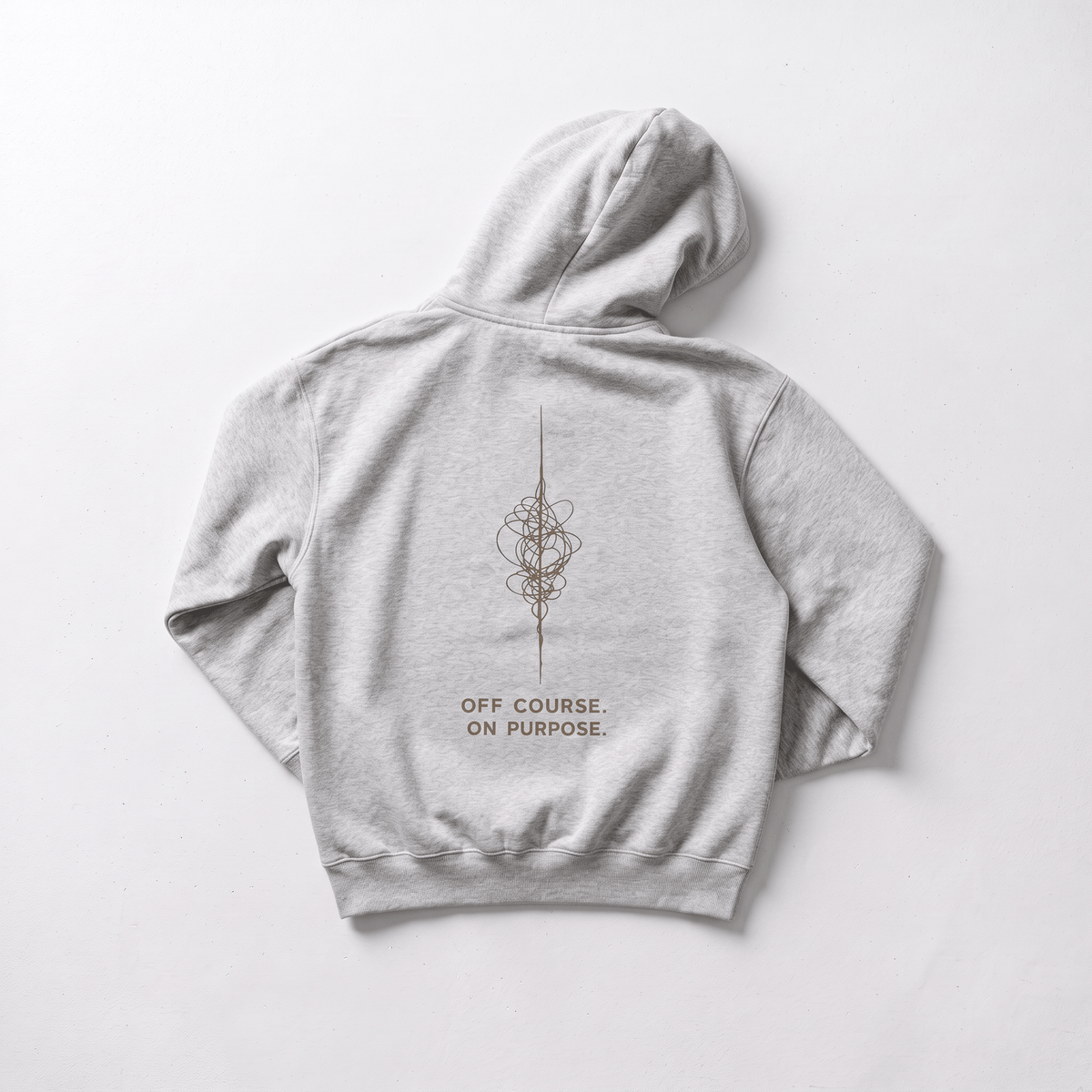 Off Course, On Purpose Oversized Fleeced Hoodie - BLANQ²