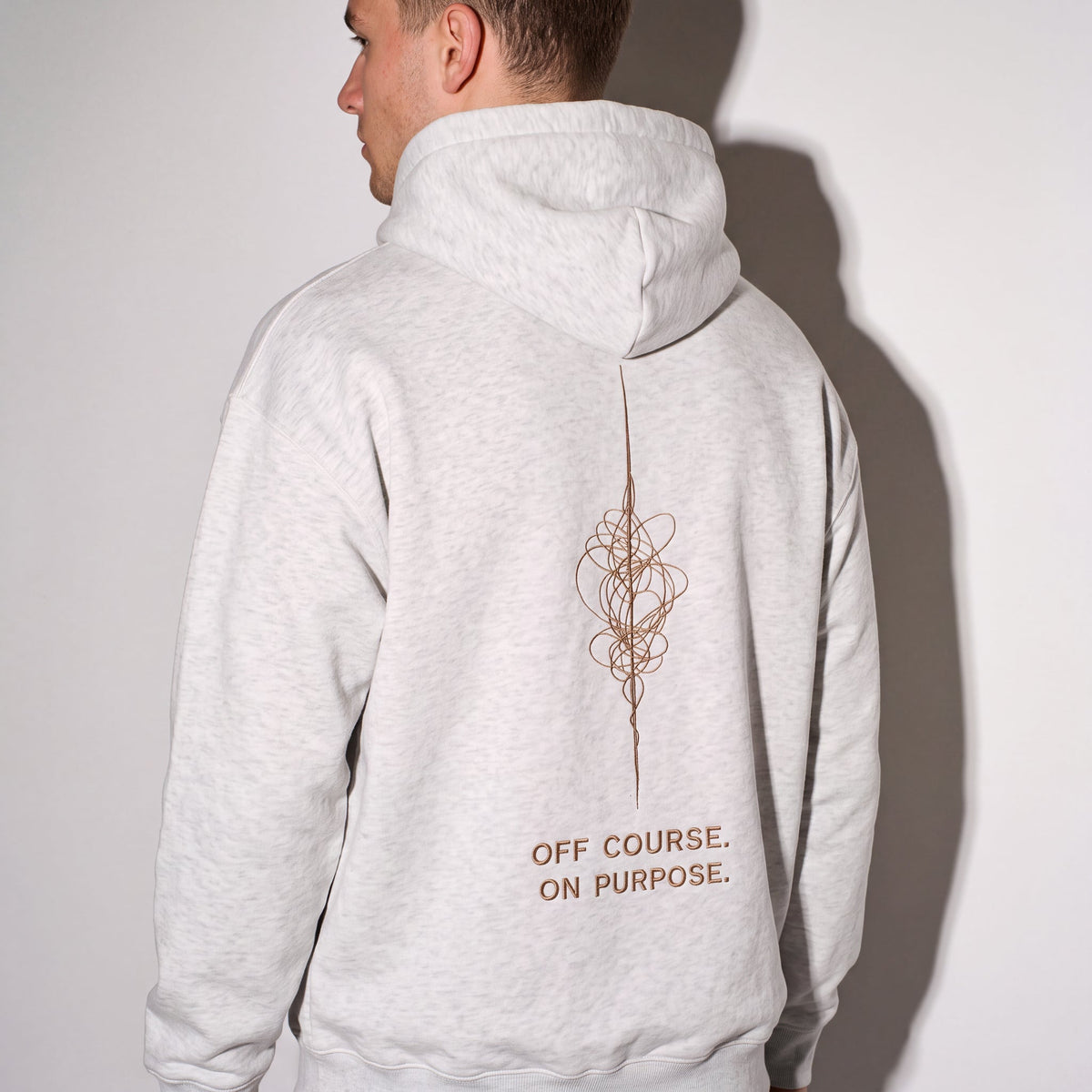 Off Course, On Purpose Oversized Fleeced Hoodie - BLANQ²