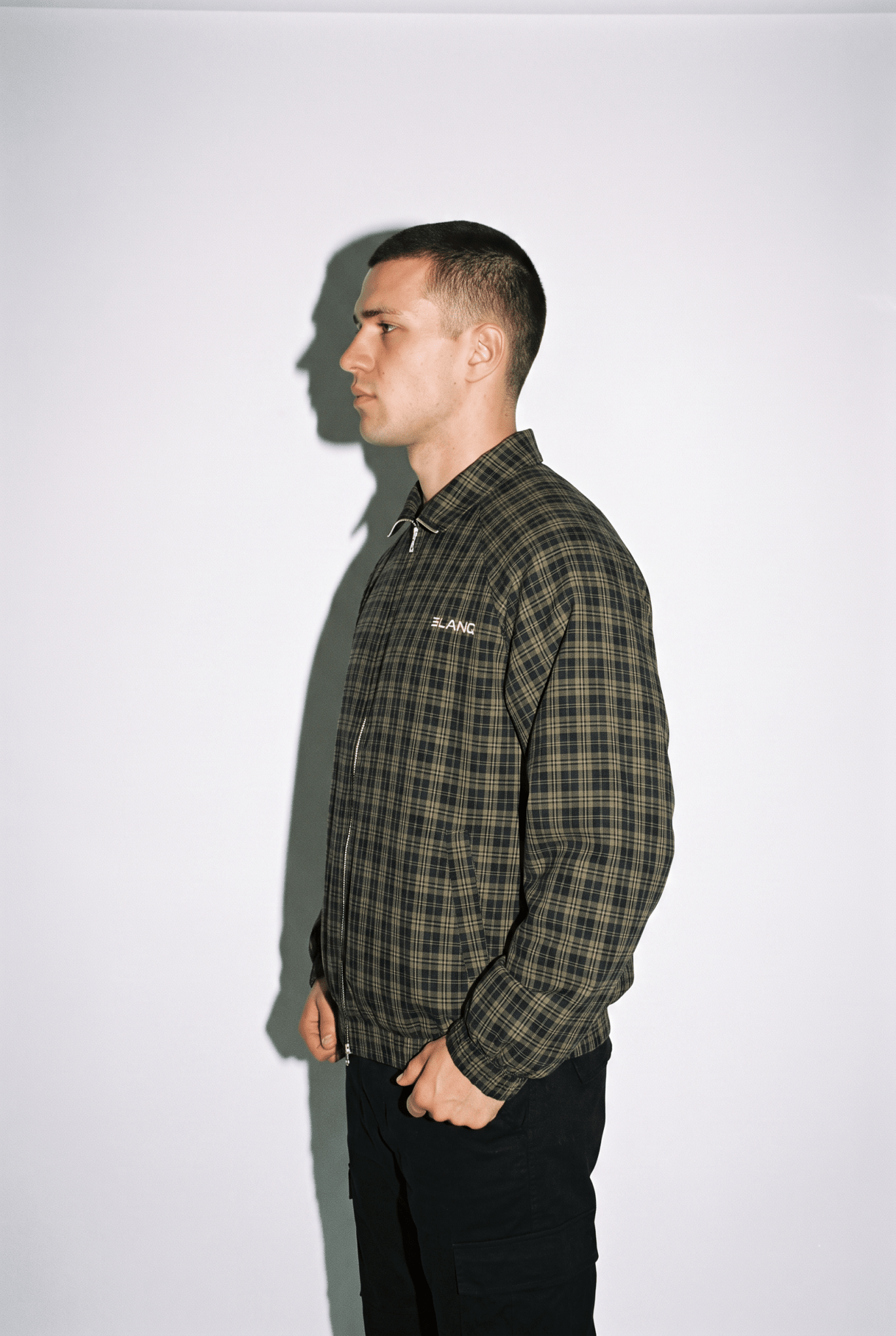 Plaid Full-Zip Track Jacket - BLANQ²