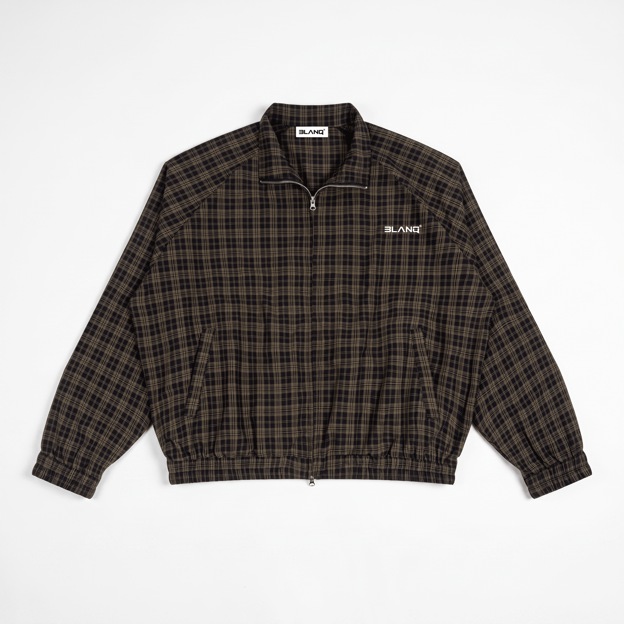 Plaid Full-Zip Track Jacket - BLANQ²